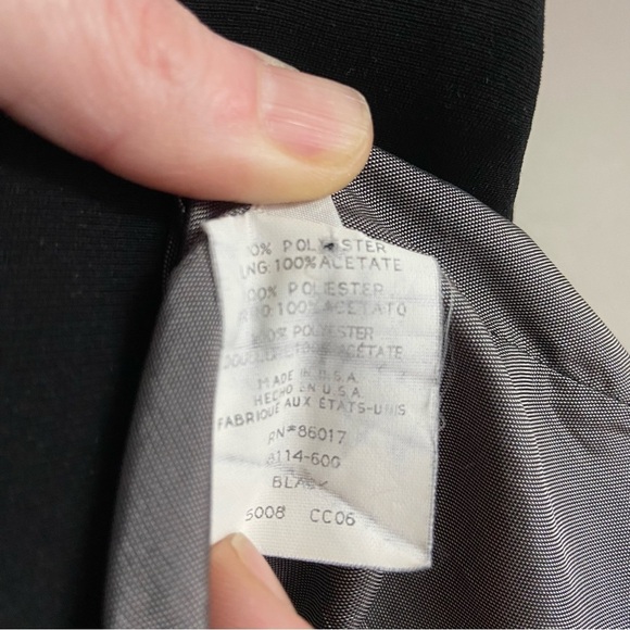 Y2K Vintage Bebe Blazer Jacket Button Up Long Black Size 2 See Description - Picture 11 of 11